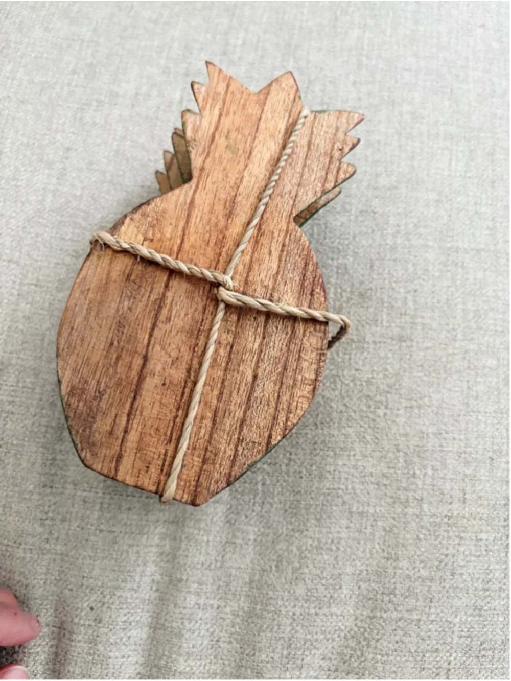 Pineapple Coastal Hand Carved Tropical Coasters